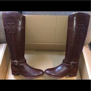 Tory Burch Blaire Leather Riding Boot NEW Sz 8M